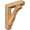 Ekena Millwork Balboa Craftsman Rough Sawn Bracket w/ Offset Brace, Western Red Cedar, 6"W x 24"D x 28"H BKT0604X24X28BOA04RWR - alternate 1